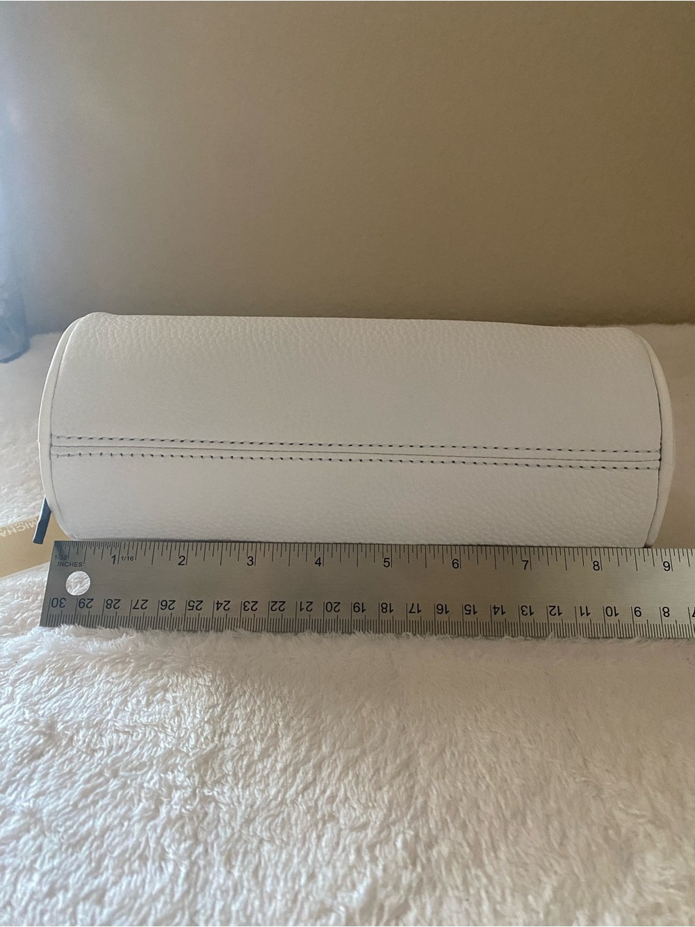 MICHAEL Michael Kors Izzy Small Barrel Bag - Optic White Shoulder Bag - Picture 11 of 13